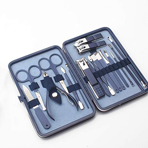 Set de Manicura Pedicura 7-18PCS Kit Clipper Kit de manicura profesional Conjunto de manicura de acero inoxidable Tijeras de tijeras Pretadores Pedicura Triming Herramientas Manicura Pedicura Kit ( Co