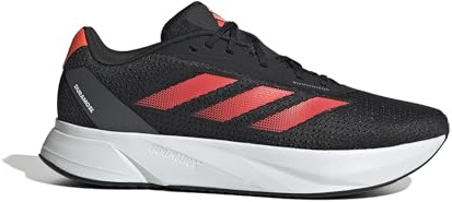 adidas Herren Duramo SL Running Shoes, Carbon Black/SOLAR RED/Grey SIX, 45 1/3 EU