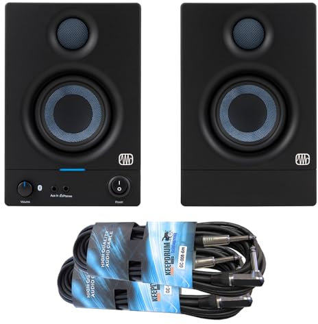 Presonus Eris 3.5BT Aktive Bluetooth Studio Monitor-Boxen Lautsprecher 2nd Gen + keepdrum Klinkenkabel