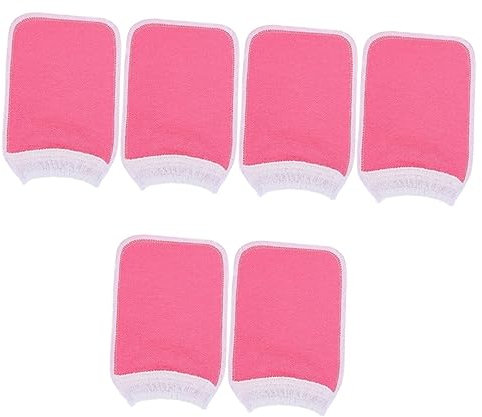 Housoutil 6stücke Peeling-handschuhe Aus Pflanzenfaser Extra Dicke Duschhandschuhe Für Hautreinigung Sanftes Körperpeeling Für Bad Und Wellness