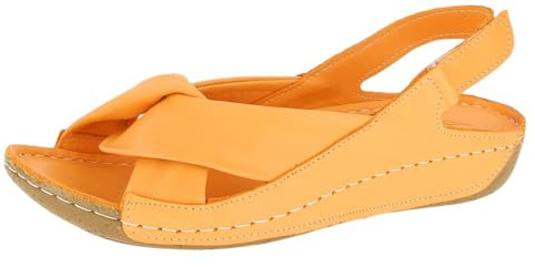 Andrea Conti Women's Sandals, apricot, 8 Women