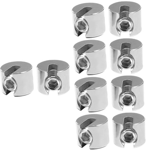 JECOMPRIS 10 Stk Drahtseilklemme Drahtklemme Kabelbefestigung Kabelclip Für Seilclip Kabelclip Für Deck Drahtseil Kabelklemme Seilbefestigung Kabelclip-befestigung Rostfreier Stahl