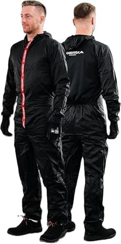 CAR SYSTEM Coverall Black Suit Lackieranzug waschbar schwarz (M)