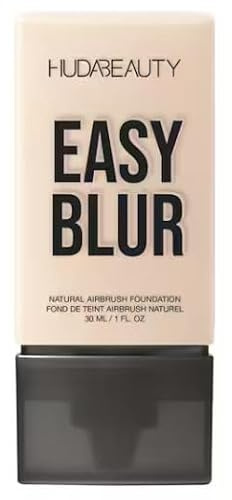 HUDABEAUTY Original | Easy Blur Natural Airbrush Foundation | 30 ml | by BELLA | (100B MILKSHAKE, 30 ml (1er Pack)