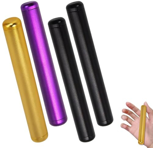 4 Stück Joint Box,Joint Case 110mm,Joint Case Joint Hülle Geruchsdicht U Wasserdicht,Hochwertige Lange Große Tube Hülse Box Aufbewahrung,Clean Design (Schwarz,Lila,Gold)