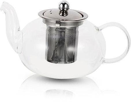 FELTECHELECTR Glass Teapot Hochtemperaturbeständige Tragbare Aus Borosilikatglas Mit Siebeinsatz Für Perfekten Tee Für Zuhause Und Büro
