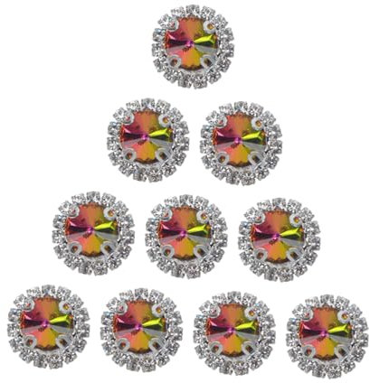 YOSADIER 20piezas Piedras Imitación Manualidades Cristales Redondos Base Plana Jarrones Hogar Fiestas Bodas Artesanales