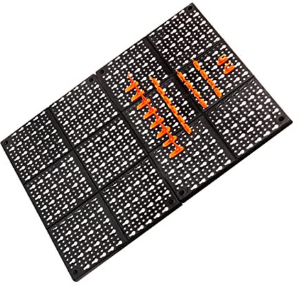 POPETPOP Tool Peg Board Abs Material Garage Wall Racks Strong Bearing Capacity Easy to Install