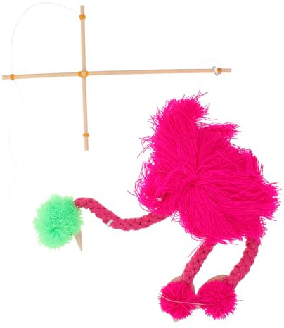 ZUNOXAZ Straußenpuppe Mit Zugschnur Plüschtier Für Junge Mädchen Marionetten-Spielzeug Puppen Für Aufführungen Fadenpuppe Zum Bewegen Pelztierpuppe Für Spaß Kindermarionettenspielzeug Zum
