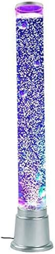 Ouhonix Lámpara de Lava con Peces Burbujas - Acuario LED 7 Colores, USB, Noche, Regalo para Niños/Adultos ADHD Autismo - Lámpara Lava Decorativa