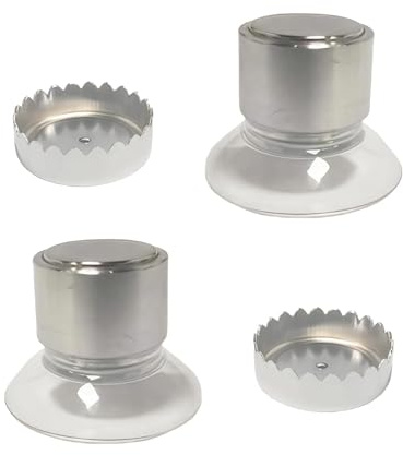 LUMOOM 2 Stück Seifenhalter Magnet Ohne Bohren, Magnetischer Seifenhalter mit Saugnapf, Edelstahl Seifenspender für Waschbecken Dusche Badewanne Küche (Zylinder)