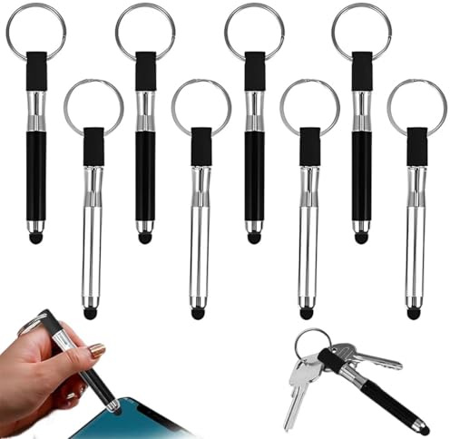 Mini stilo 3 in 1, stilo da 8 pezzi, stilo capacitivo universale, stilo per tablet, stilo per tablet, stilo per smartphone
