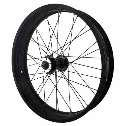 20/26 Tum × 4.0 Tum Fat Tire Cykel Framhjul 9 * 135MM Snabbkoppling Strand-/elcyklar Hjulset 36 Hål Aluminiumfälgar 6 Bultar Skivbroms Schraderventil(26)