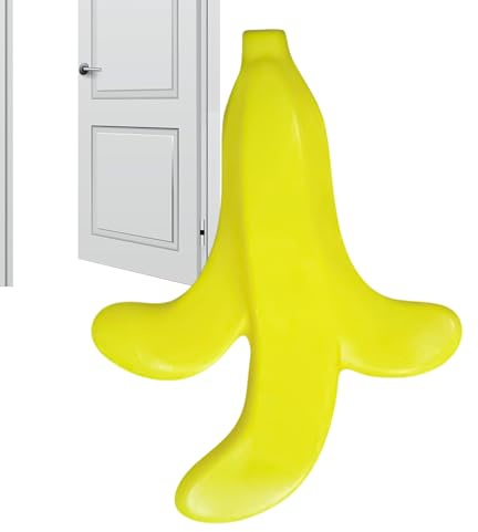 Hogvinnatil Fermaporta adorabile - Calza flessibile a forma di guscio di banana | Tasselli silenziosi e ammortizzatori per bagno camera da, cucina, armadio lavanderia terrazzo lavoro garage