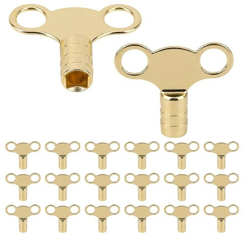 WedDecor Solid Brass Radiator Bleed Key, Pack of 100 Universal 5mm Heavy Duty Radiator Key UK, Radiator Valve Clock Caps Key for Bleeding Air Vent, Heater Bleeding Key UK Plumbing Tools & Equipment