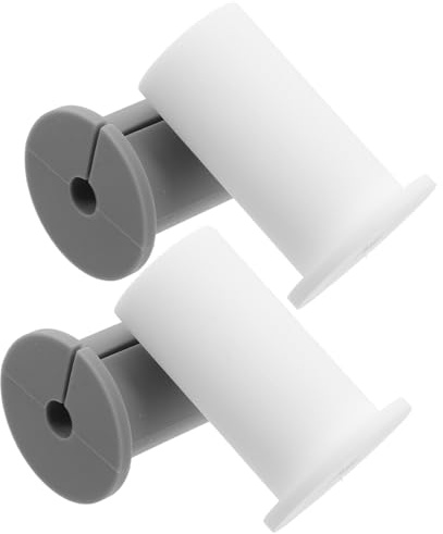 Cabilock 4pcs Silicone Wall Hole Covers for Replacement Antenna Protection Plugs Cable Routing Plugs Decorative Gray and White Wall Fillers for Wire Safety and Clean Organization