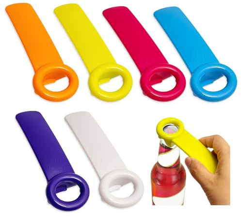 HMCEY 6 PCS Apriscatole Manuale,Apribottiglie per Bottiglie di Plastica,Apribarattoli per Lattine,Svita Tappi Bottiglie e Barattoli Multifunzione,Can Opener per Cucina, Ristorante, Bar - Multicolore