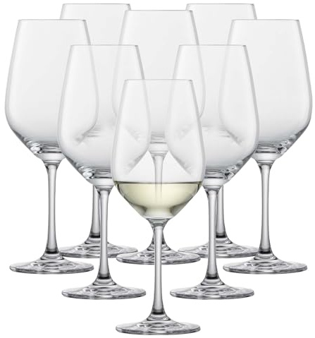 SCHOTT ZWIESEL Forté White Wine Glasses (Set of 8), Wine Glasses for White Wine, Dishwasher-Safe Machine-Made Tritan Crystal glasses, Made in Germany (9.5 Ounce)