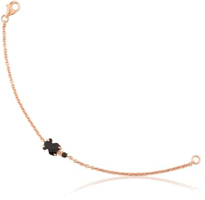 TOUS Pulsera con baño de oro rosa 18 kt sobre plata Erma