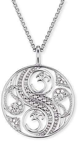 Engelsrufer Damen-Ketten mit Anhänger & Anhänger 925 Sterlingsilber zirkonia ERN-Balance-ZI