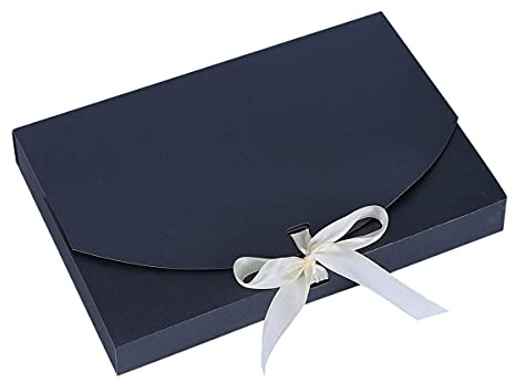 10 Stück Geschenkbox mit Schleife 26 x 17,5 x 3 cm Geschenktasche Schmuck Geschenkbox Geschenkpapier für T-Shirt Seidentuch Unterwäsche Socken Hut Handschuhe Geschenkbox für Geburtstag Weihnachten