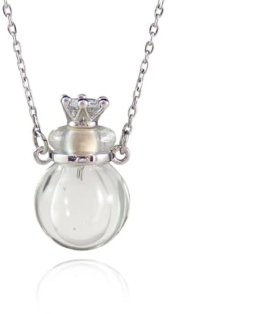 HCMA 1 PC verre coeur fiole crémation pendentif collier cendres étui support souvenir collier mémorial bijoux urne collier pour cendres