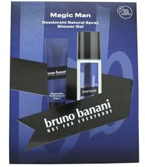 Bruno Banani Magic Man Geschenkset, 75 ml, natürliches Deodorant + 50 ml Duschgel