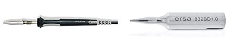 ERSA Lötkolben RT 80 & Ersadur Dauerlötpsitze, gerade, bleistiftspitz, 1,0 mm, 0832BD