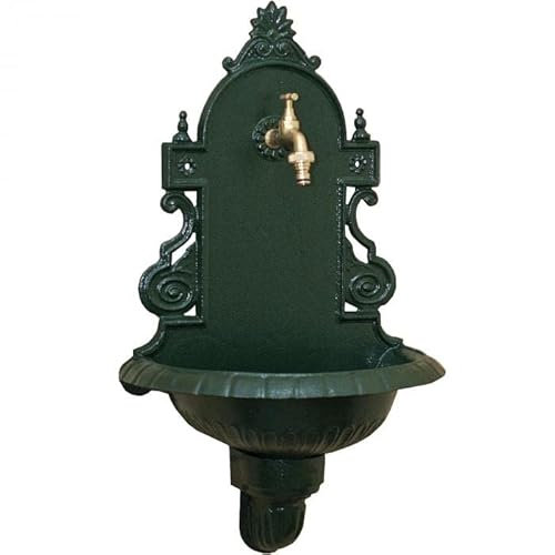 MetallWeb® Gartenbrunnen, Wandbrunnen Verona, in unterschiedlichen Farben (Grün)