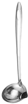 Ranuw Séparateur D'huile en Acier Inoxydable Louche À Soupe Sauce Séparateur Graisse Alimentaire Cuillère D'écumoire pour Cuisine Et Cuisson Maison Gadget Soupe Oil Separator Soup