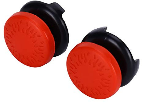 Lot de 2 capuchons de manette de joystick respectueux de l'environnement pour PS5 (rouge)