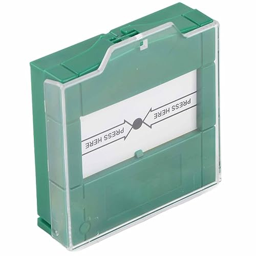 Emergency Exit Door Release Fire Alarm Button - Door Emergency Exit Fire Alarm Button, Resettable Broken Glass Release for Home and Business Security(green)
