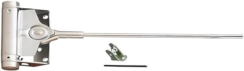 Cierrapuertas de muelle automático ajustable – Empujador de muelle de aluminio para todo tipo de puertas – 12 x 29 cm