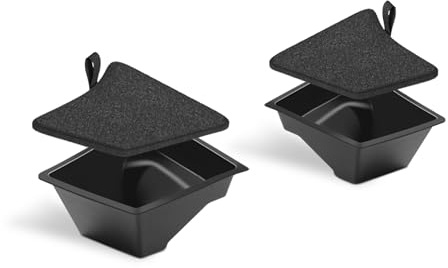 VIHIMAI 2Pcs Exquisit Kofferraum Organizer für Tesla Model 3 Highland 2024-2026,【Unterteiltes Design】 TPE Kofferraum Seitenbox Aufbewahrung mit Teppichrand, Wasserdicht Schmutzabweisend (Schwarz)