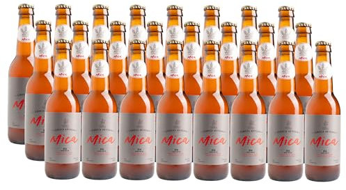 Mica - Pack 24 Cervezas Artesanales IPA - Cerveza con Carácter de la Ribera del Duero - 24 uds x 33 cl - 6,5%
