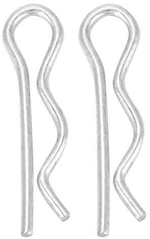 Yctze R Cotter Pin Retaining Fastening Clip - Rustproof, Bright Zinc Plated, Metal Construction - Multipurpose Hardware (1.6 * 28mm (30pcs))