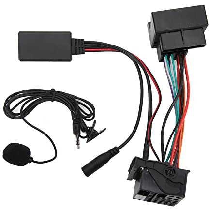 Bluetooth Car Adapter, ABS Bluetooth Aux Adapter for Car Aux Bluetooth Adapter Easy Installation for RCD310 RCD510 RNS510 (With power cord)