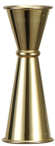 RLVYTA Shakers à Cocktails Shot Acier Inoxydable Mesure Tasse Cocktail Shaker Boisson Esprit Mesure Jigger Cuisine Bar Barware Outils Cocktail Set(D 1oz 2oz Gold)