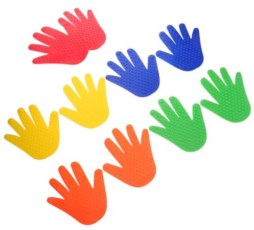 INOOMP 5paare Sensorische Spielmatten Hand Fußabdruck Teppichmarkierer Taktile Massage Für Junge Mädchen Und Erwachsene Rutschfeste Multifunktionsmatten Für Koordinationstraining Kinderga