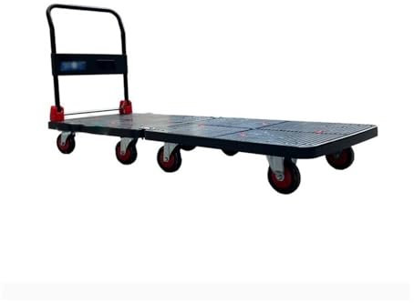 Piattaforma Rruck Carrello for camion a pianale extra lungo industriale for carichi pesanti Rimorchio a 8 ruote silenzioso a pianale ribassato Carrello a pianale allargato e ispessito per traslochi, a