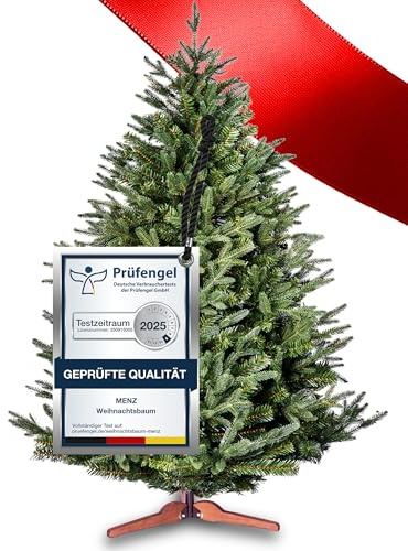 Menz Weihnachtsbaum mit Beleuchtung 175 cm – Praktisch, Preiswert, Festlich – Mehr Glanz zur Weihnachtszeit mit künstlichem Weihnachtsbaum, Tannenbaum künstlich
