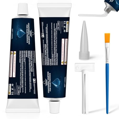 INNOVAYOU 200ml Gel Isolant Electrique, Mastic AdhéSif Silicone, ImperméAble, Haute Fluidité, Isolant Transparent, Pour Circuits ImpriméS, Lampes Led, Cartes De Commande D'Appareils ÉLectroméNagers