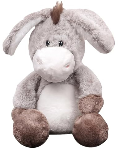 SKIPTHYBER Esel Kuscheltier 32cm Stehendes Kuscheltier Esel, Niedliche HäNgende Eselpuppe,Niedlichen Stuffed Spielzeug Cartoon Plüsch Puppe Geschenke für Heim Party Dekor Frauen Männer