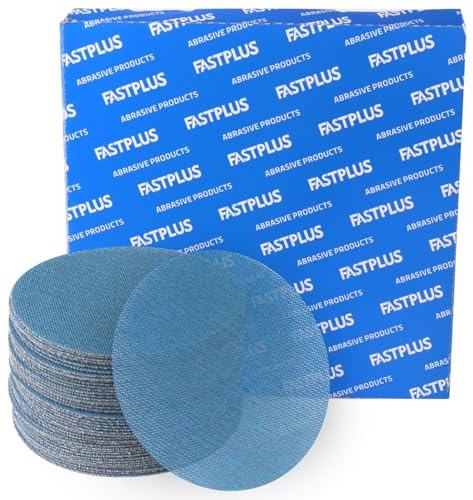 FASTPLUS - Disco abrasivo (125 mm, grano 220, malla de cerámica autoagrippan