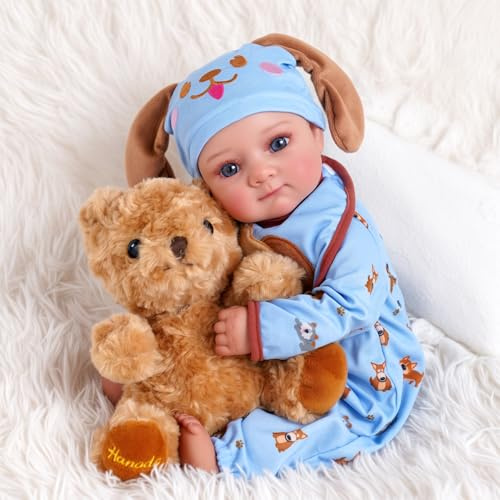 BABESIDE 17 Pollici Bambola Realistica per Bambine, Bambole con Corpo Morbido, Bambolotto Neonate con Outfit & Accessori, per Bambini dai 3 Anni in su, Gioco di Ruolo & Collezione