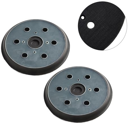 FACAIIO 2 dischi abrasivi a 6 fori, 150 mm, levigatrice orbitale casuale, materiale PU flessibile, accessorio per utensili elettrici rettifica e lucidatura