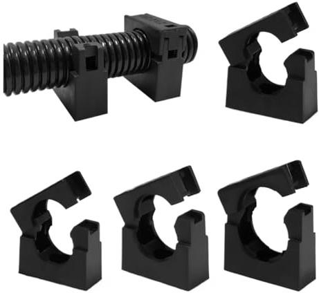 5 Stück 10–28 mm PVC-Rohrschellen, Drahtkabelbefestigung, Halter, Organizer, Wasserrohr-Unterstützung, Faltenbalg, Schlauchreifen, Schnalle, elektrische Armaturen(13mm)