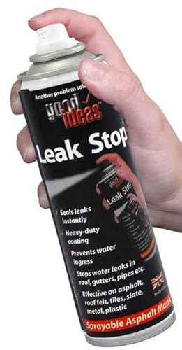 Easylife Leak Stop Waterproof Spray (Clear). Waterproof Sealant Spray for Leaky Pipes, Drains or Windows, Roof Sealant Spray, Repairs Leaks Instantly, Gutter Sealant Spray - Fully Guaranteed | Clear