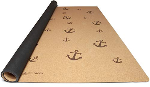 Secoroco Spielmatte aus Kork. Schadstofffreie Krabbelmatte für Babys und Kinder. Anker 140x110 cm