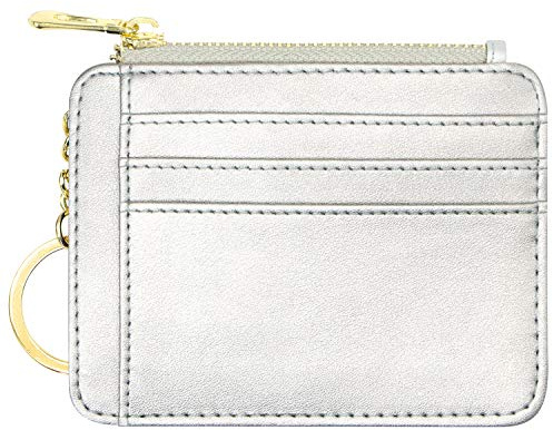 Padike Geldbörse für Damen, schlankes Kreditkartenetui, kompakte Größe, minimalistische Geldbörse (Z-Silber)